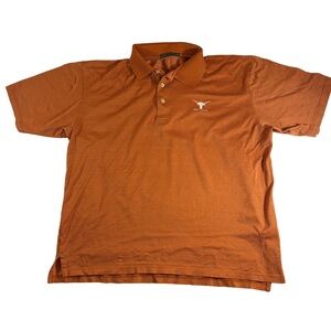 University of Texas Embroidered Longhorn Golf Club Polo Size Large Robert Jones